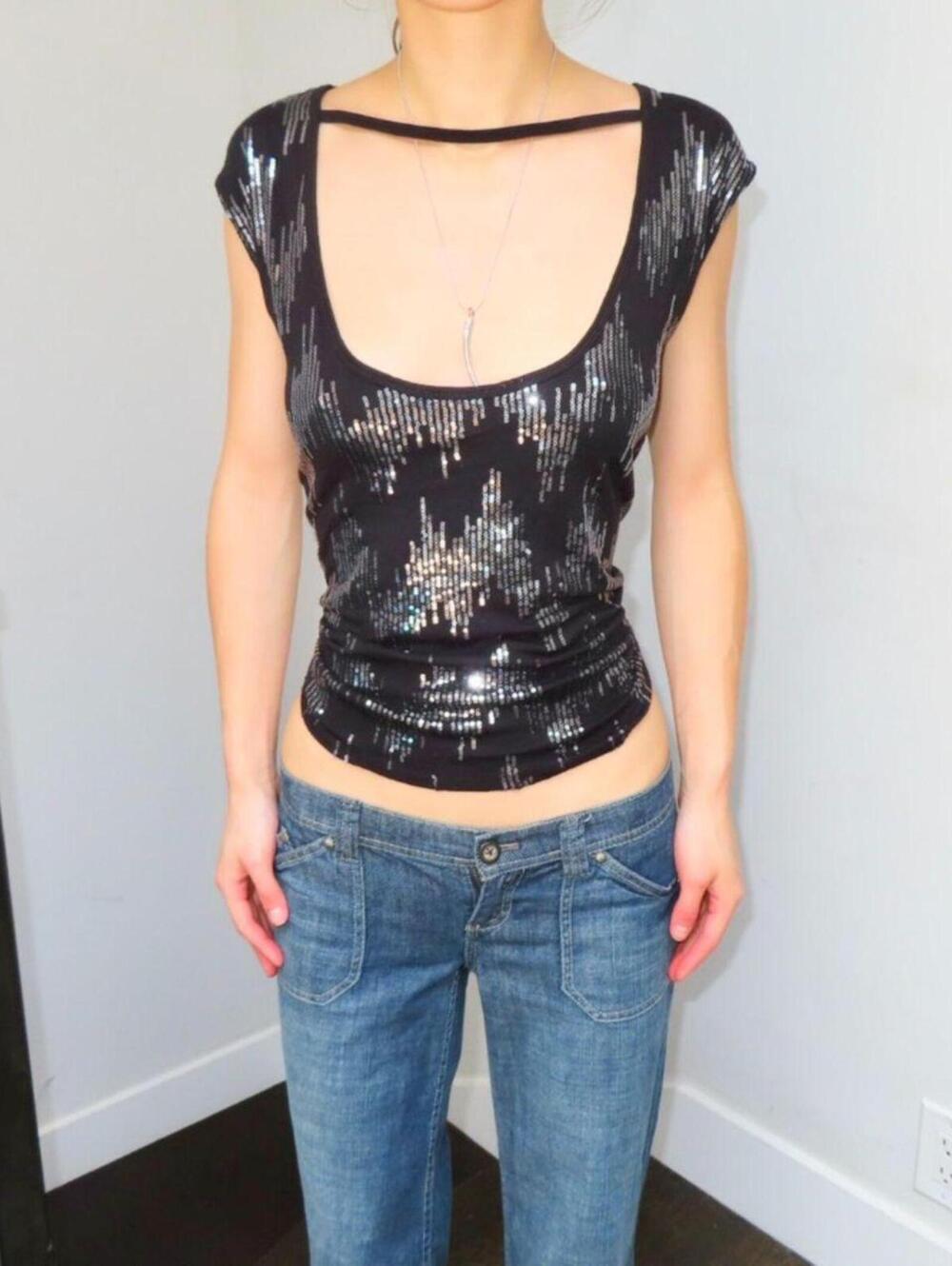Moda International Women's Black Shirt